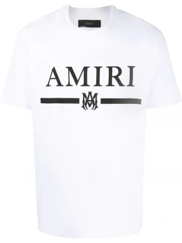 White logo-print short-sleeve T-shirt