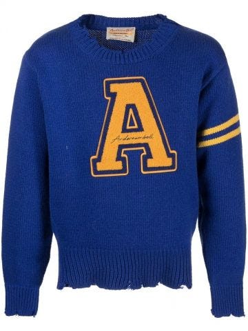 Blue logo sweater