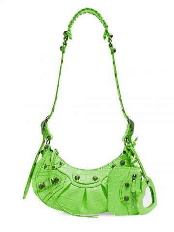 Le Cagole XS bag in very soft green calfskin