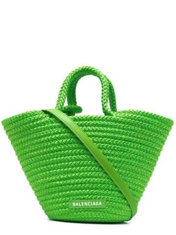 Fluo green basket bag Ibiza S
