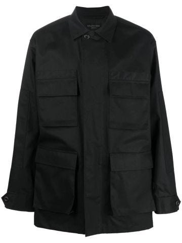Giacca nera design camicia