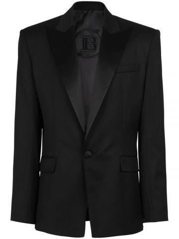 Black blazer with peak lapels
