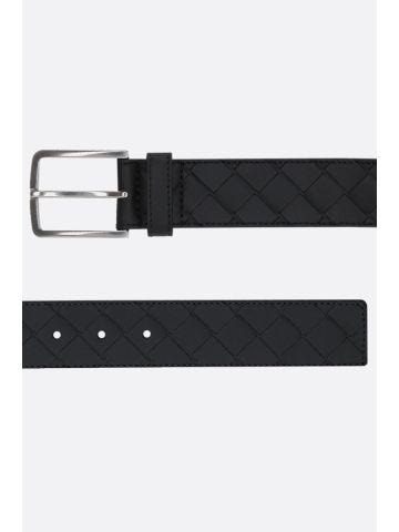 Classic black woven belt