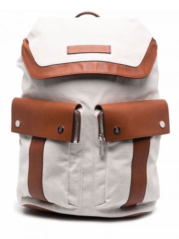 Brown multipocket Backpack
