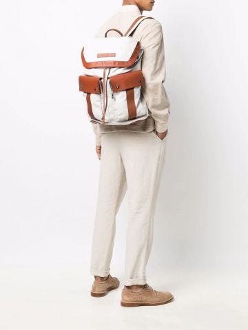 Brown multipocket Backpack