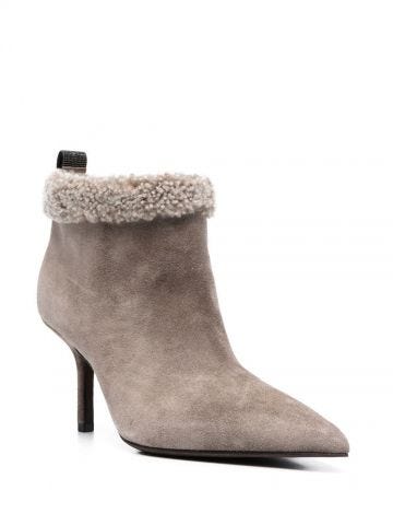 Grey suede ankle Boots