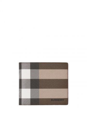 Brown checked Wallet