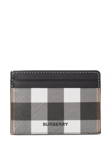 Brown checked Card Holder