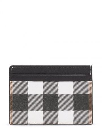 Brown checked Card Holder