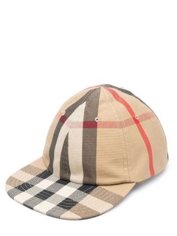 Cappello da baseball Vintage Check reversibile