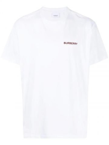 T-shirt bianca con logo TB ricamato