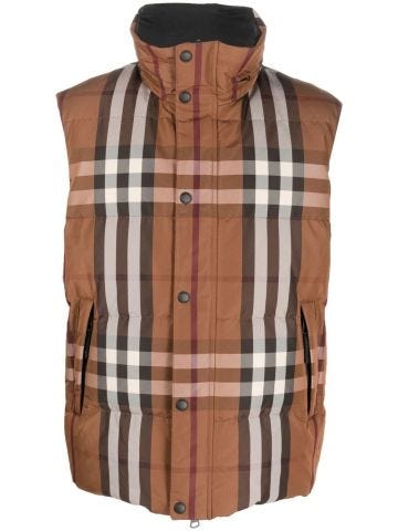 Multicoloured waistcoat with reversible Vintage Check pattern