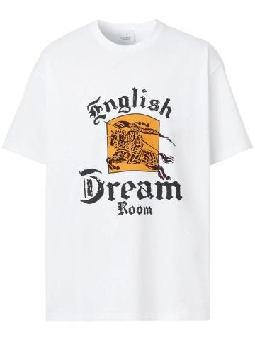 Burberry T-shirt con stampa grafica