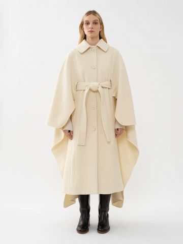Long cape with belt by Chloè