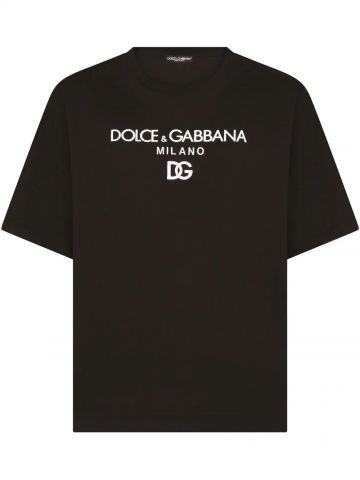DG logo print black T-shirt