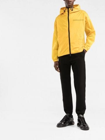 Yellow zippered jacket
