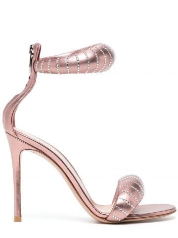 Bijoux sandals metallic pink