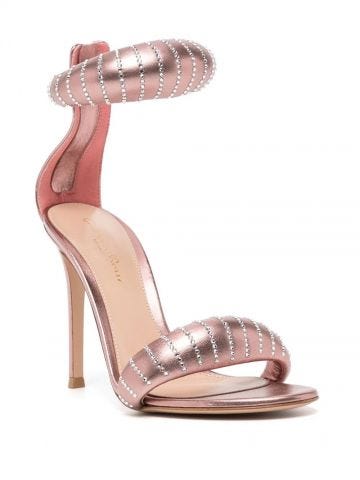 Bijoux sandals metallic pink
