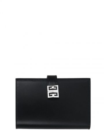 Black leather 4G medium Wallet