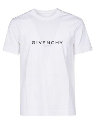 White Reverse slim T-shirt