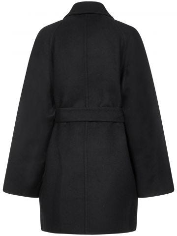 Black coat with 4G pattern
