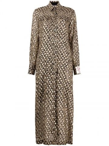 Golden Goose leopard print shirt dress