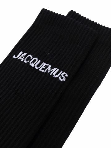 Calze nere a coste Les chaussettes Jacquemus