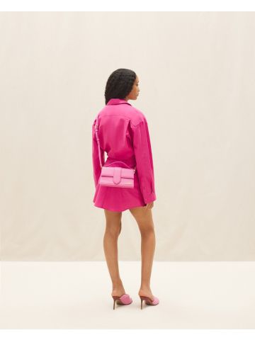 Crossbody flap bag pink