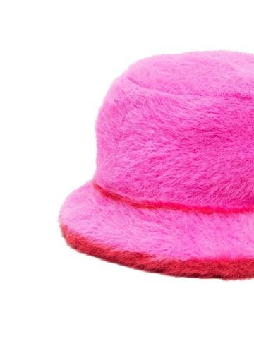Le Bob Neve Snow shocking pink bucket hat
