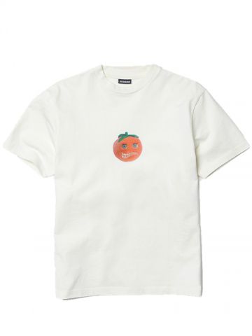 Maglietta bianca con logo Tomato Le t-shirt Tomate