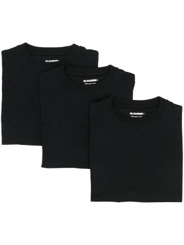 Black short-sleeve 3-pack T-shirts