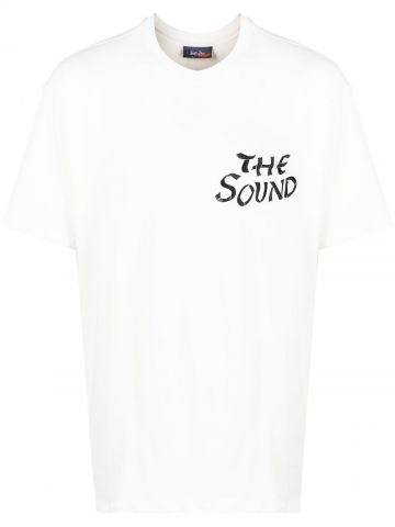 T-shirt bianca a maniche corte The Sound