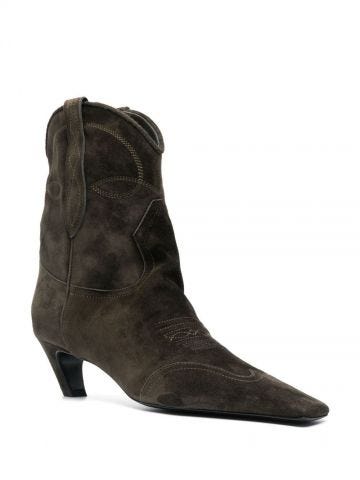 Khaki The Dallas suede boots