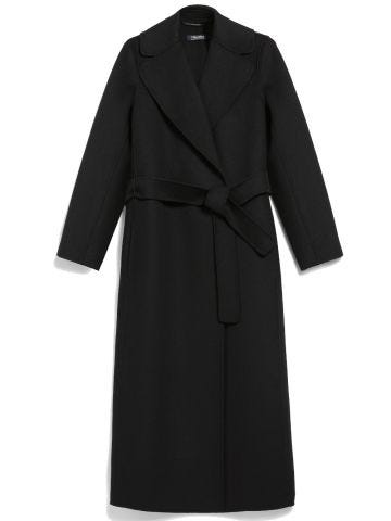 Poldo long black robe coat