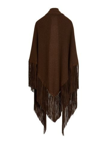 Brown Comte cape with bangs