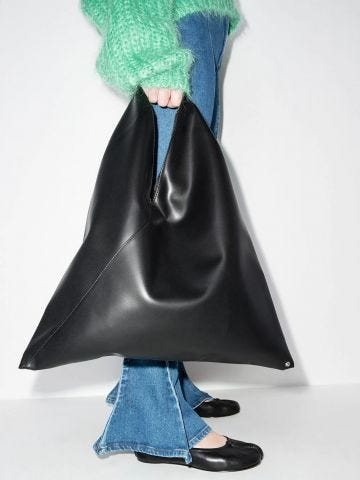 Japanese vegan leather tote bag