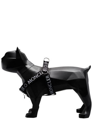 Moncler- Poldo Dog Couture Pettorina nera con logo