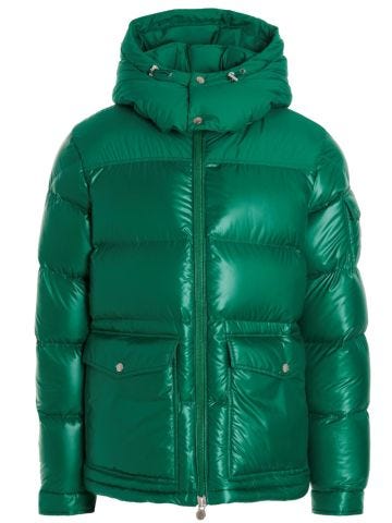 Masaya short green down jacket with hood