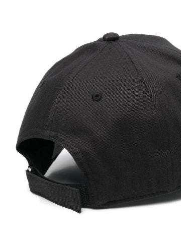 Cappello da baseball nero con stampa logo