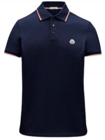 Logo patch blue Polo Shirt