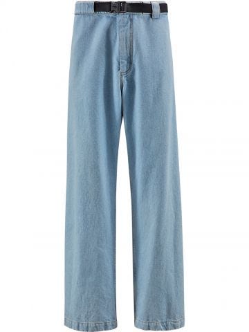 1 Moncler JW Anderson Jeans decolorati blu chiaro