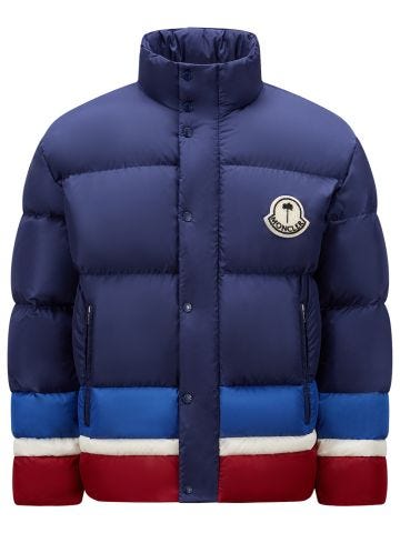 8 Moncler Palm Angels- Blue Denneny Short Down Jacket