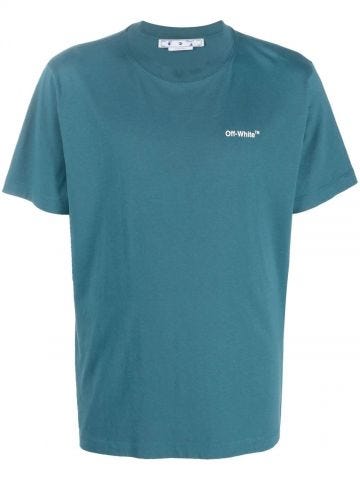 Blue Arrows-print T-shirt