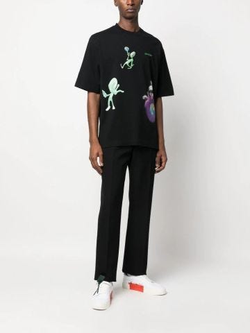 Off-White T-shirt con stampa