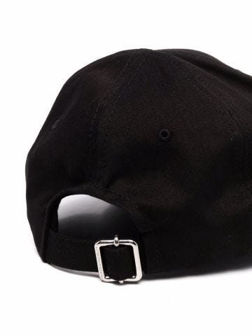 Cappello da baseball nero con ricamo logo