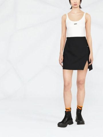 Black high waisted mini Skirt