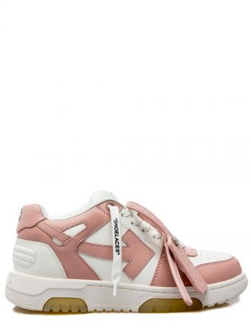 Sneaker bianca e rosa Out of office