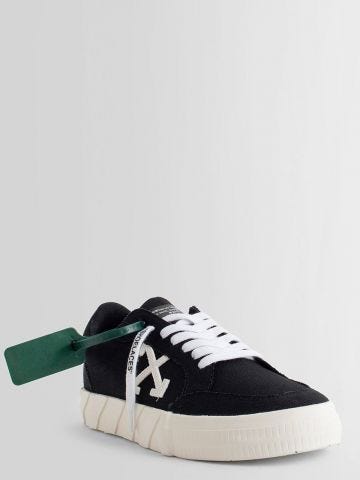 Black Low Vulcanized Canvas Sneakers