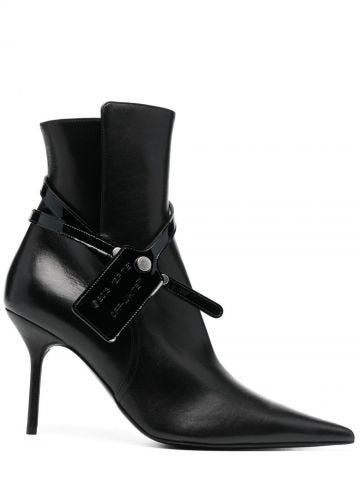 Nappa black ankle boots