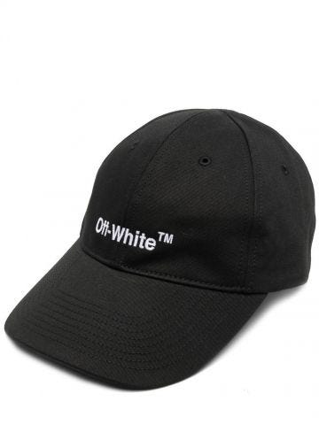 Black Helvetica baseball Cap